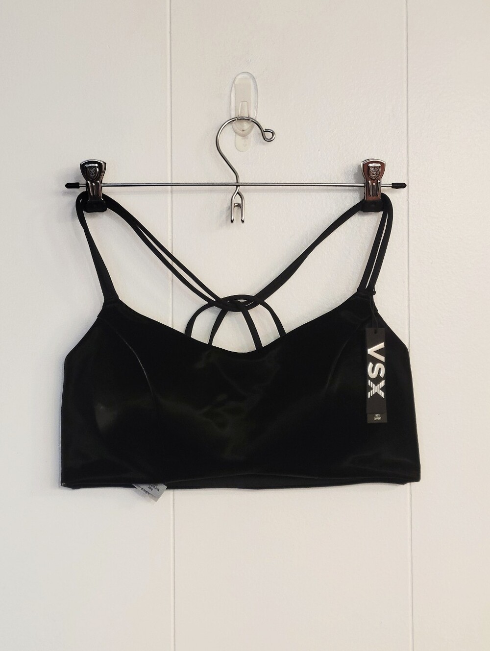VSX Black Liquid Shine Sports Bra